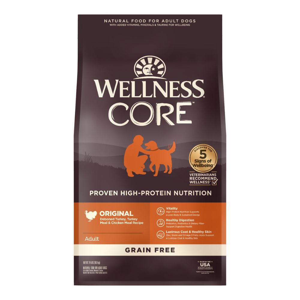 Wellness - Dry Dog Food – High Protein,  Grain Free Natural Diet – Original Turkey & Chicken Recipe