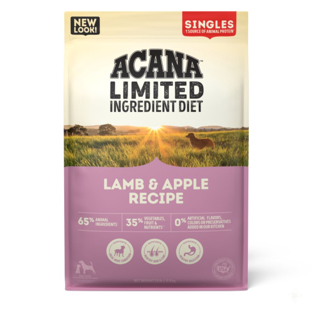 ACANA Limited Ingredient Dry Dog Food - Supports Digestive Health - Singles Lamb & Apple Recipe