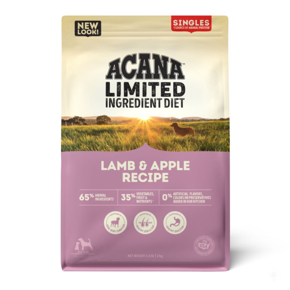 ACANA Limited Ingredient Dry Dog Food - Supports Digestive Health - Singles Lamb & Apple Recipe