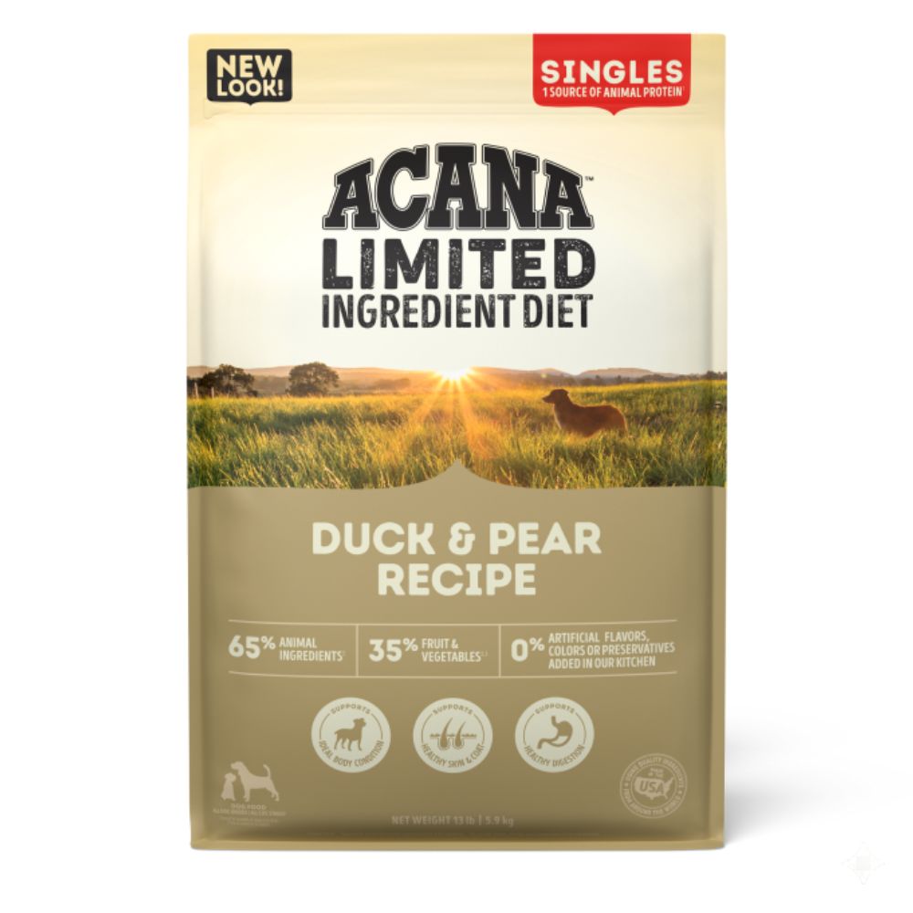 ACANA Limited Ingredient Dry Dog Food - Supports Digestive Health - Singles Duck & Pear Recipe