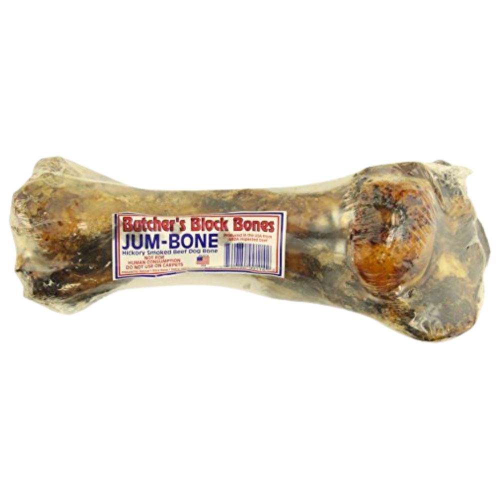 Butcher's Block Bones Dog Chew – Single Ingredient Hickory Smoked Beef Humerus Bone – Jumbone