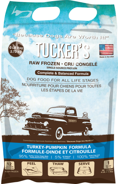 Tucker's Frozen Dog Food - Turkey & Pumpkin