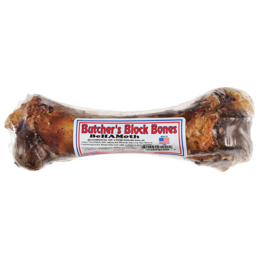 Butcher's Block Bones - Dog Chew - Single Ingredient Hickory Smoked Pork Femur - Behamoth