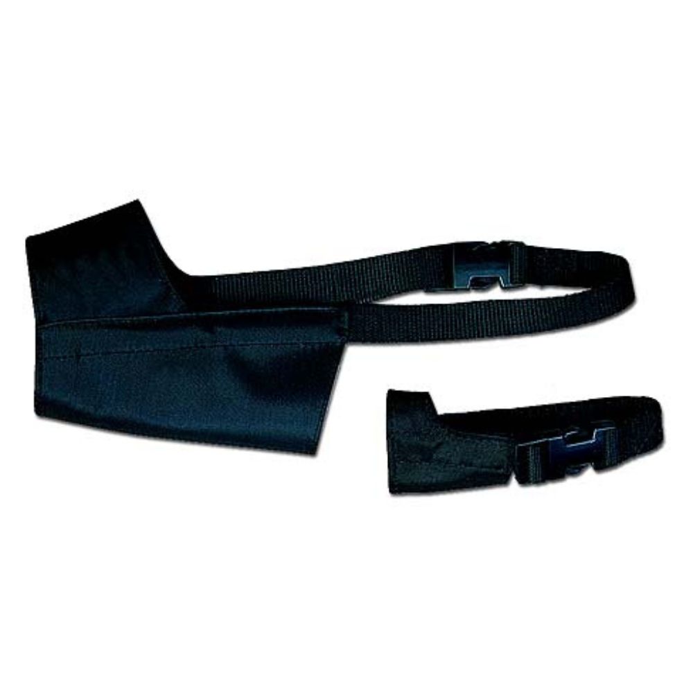 Leather Brothers Kwik Klip Nylon Dog Muzzle - Soft, Adjustable & Easy to Use - Black