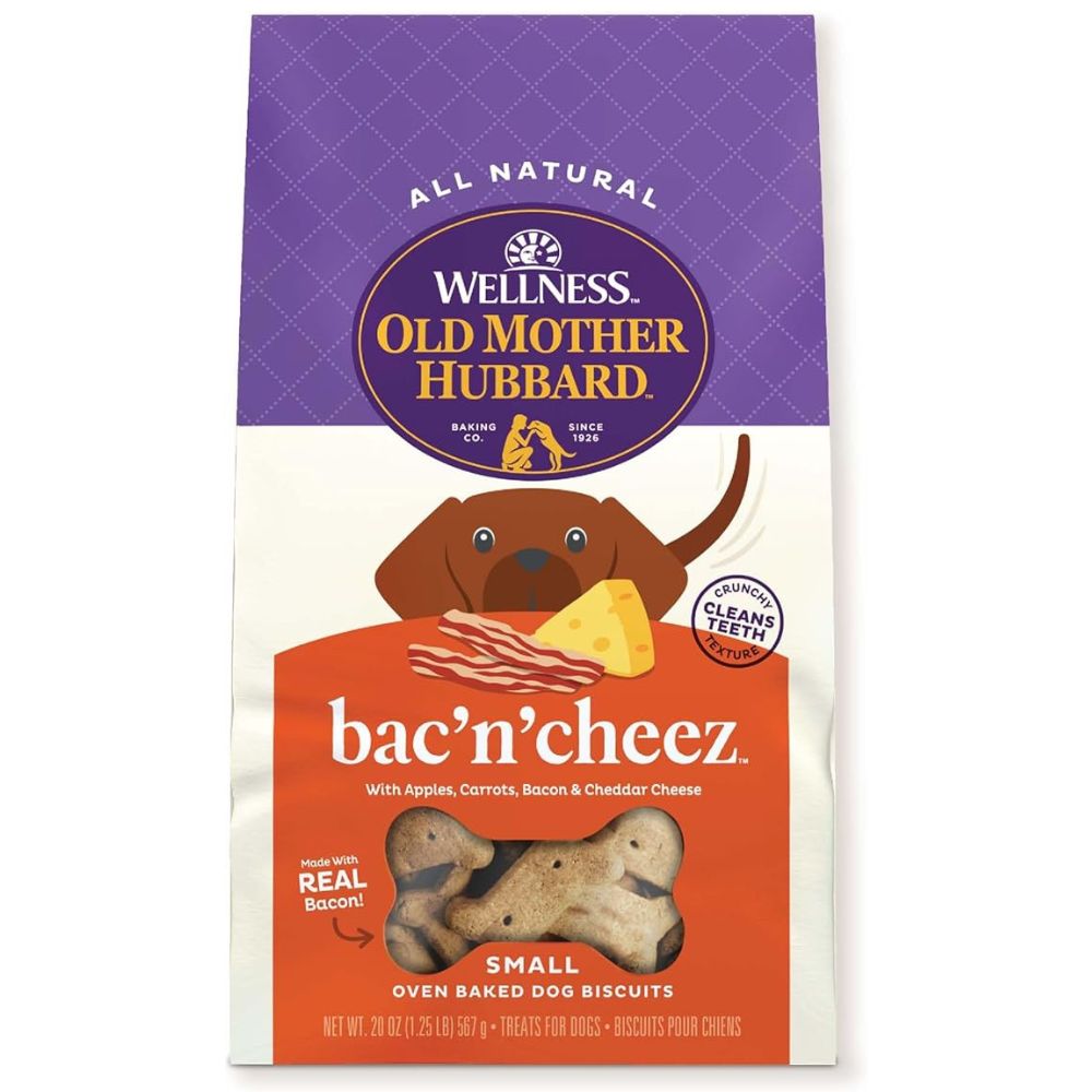 Old Mother Hubbard - Crunchy Dog Treats - Natural High Protein Biscuits - Bac'N'Cheez Recipe