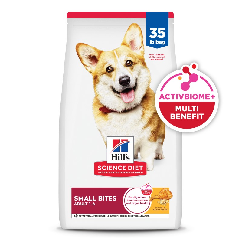Hill's Science Diet Adult Dry Dog Food Small Bites – Chicken & Barley Recipe – Supports Digestion & Immune Health