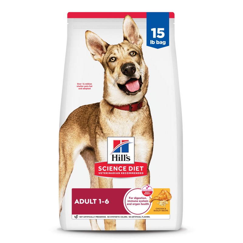 Hill's Science Diet Adult Dry Dog Food – Chicken & Barley Recipe – Supports Digestive Health