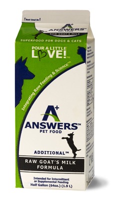 Answers Frozen Raw Goat's Milk with Beta Carotene