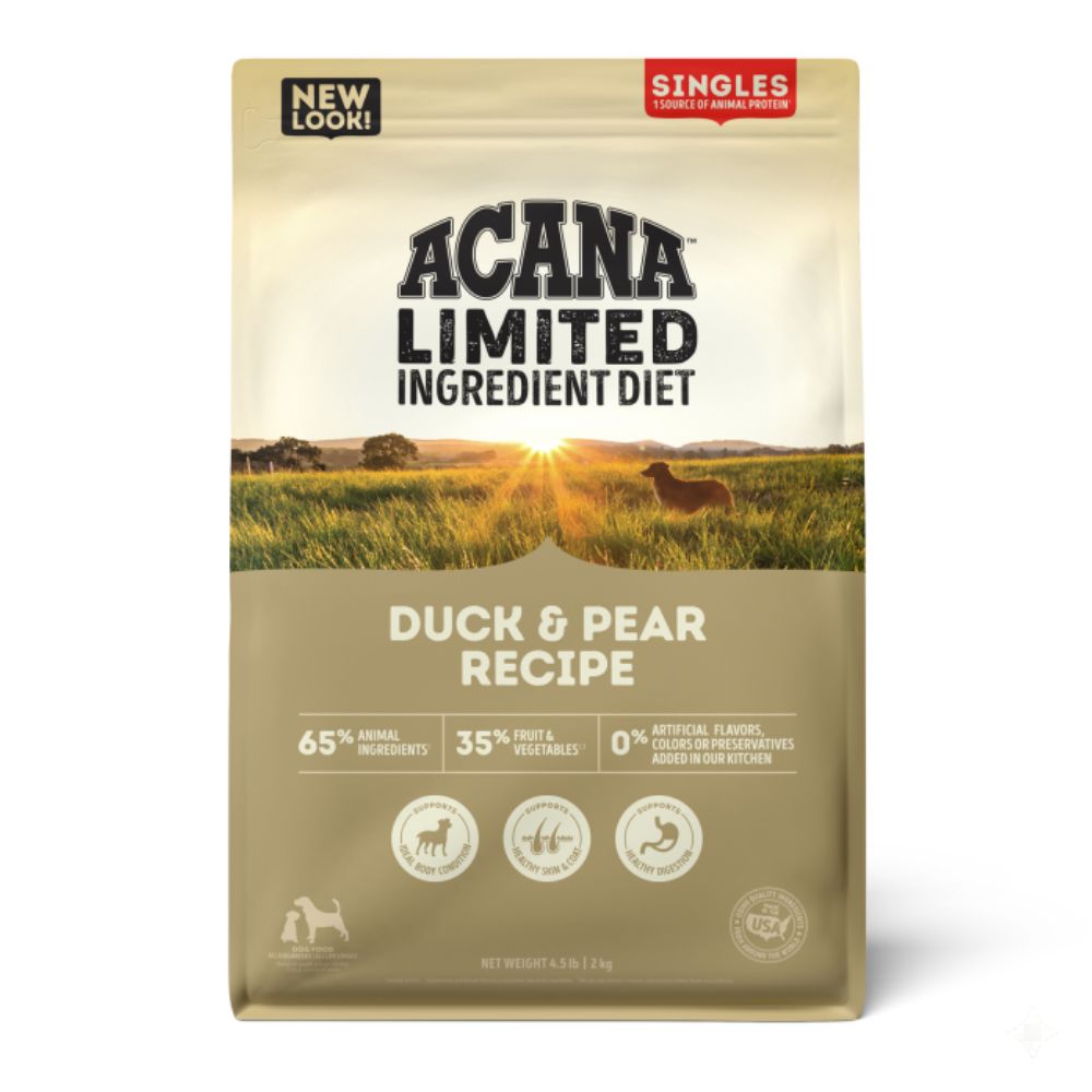 ACANA Limited Ingredient Dry Dog Food - Supports Digestive Health - Singles Duck & Pear Recipe