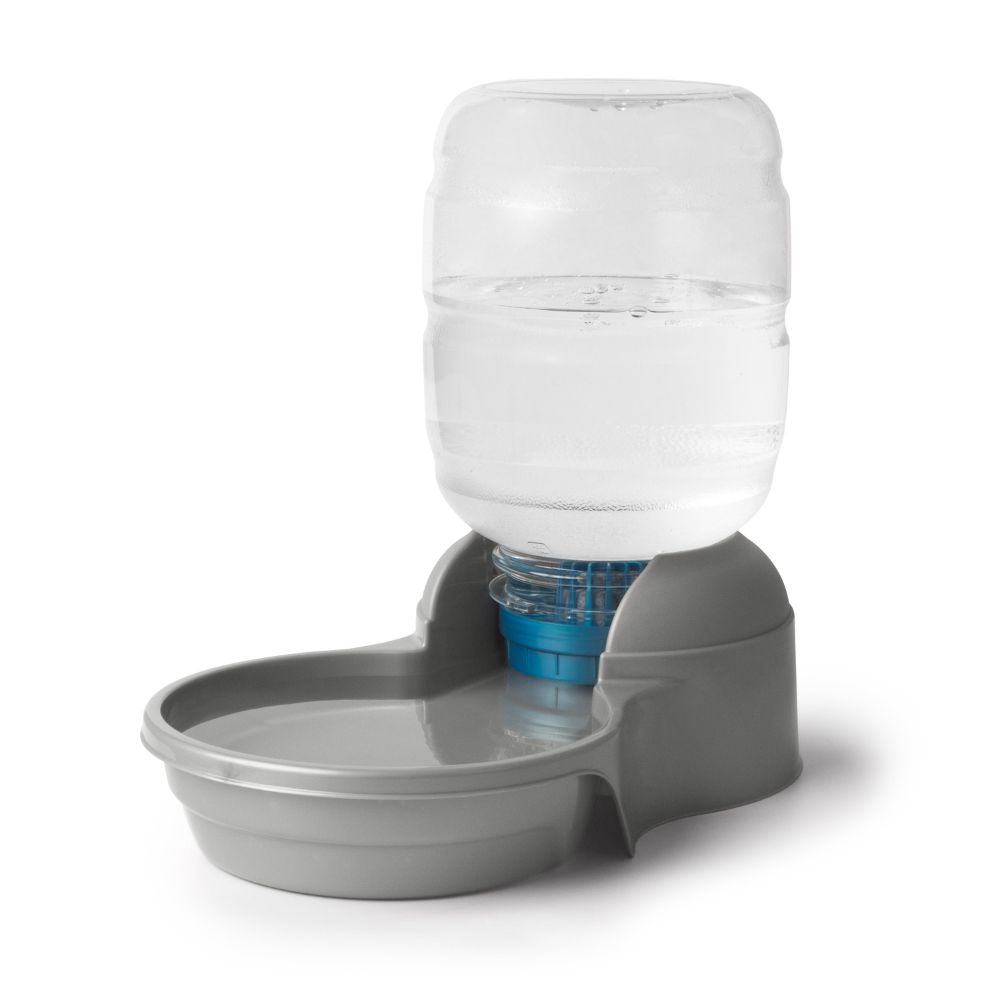 Petmate Replendish Gravity Waterer with Microban for Cats & Dogs - Filtered Automatic Pet Station