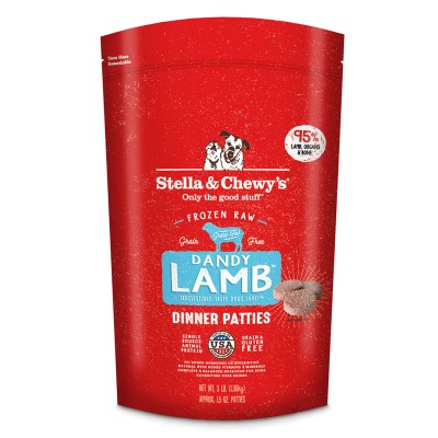 Stella & Chewy's Frozen Dog Food - Dandy Lamb Patties