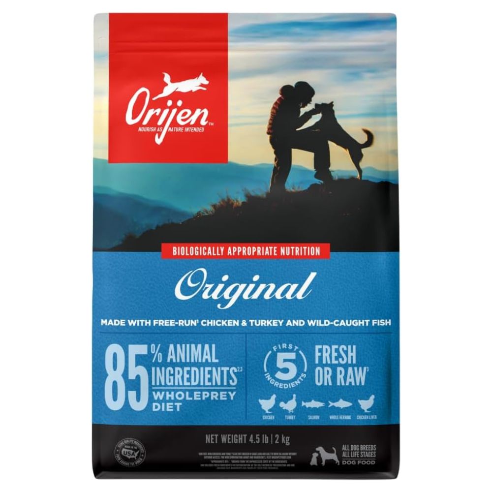 Orijen - High Protein Dry Dog Food - Supports Immune & Digestive Health - Original - 4.5 lbs Bag
