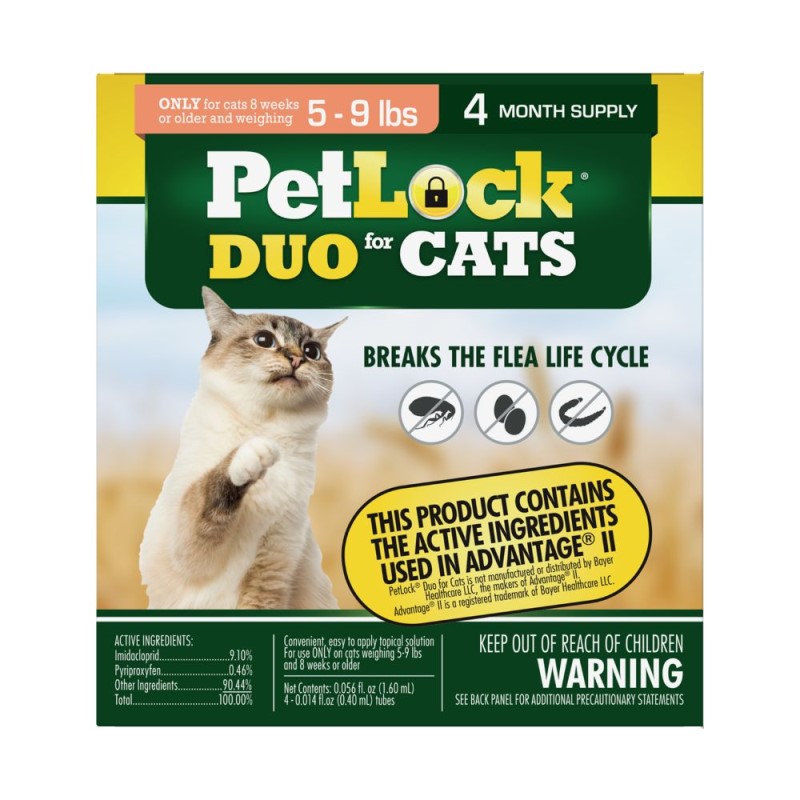 PetLock II Flea Prevention For Cats 5 to 9 lbs