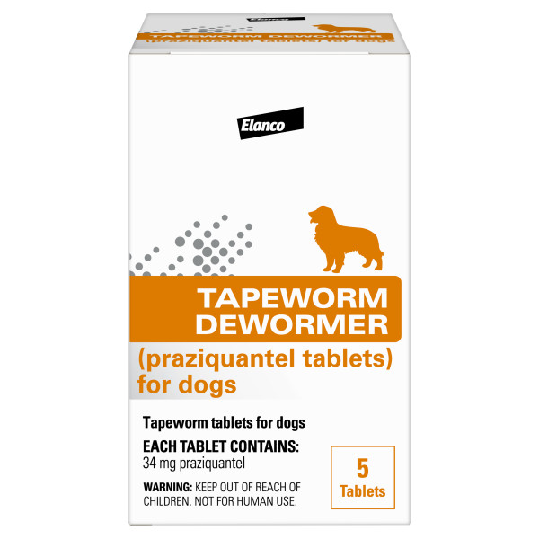Elanco Tapeworm Dewormer Tablet for Dogs - Effectively Removes Common Tapeworms