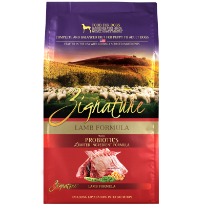 Zignature Dry Dog Food - Grain Free Limited Ingredient with Probiotics - Lamb Formula