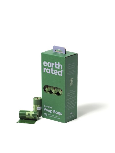 Earth Rated Waste Bags - Extra Thick, Leak Proof & Made with Recycled Materials - Lavender