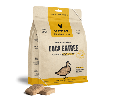 Vital Essentials Cat Food - Freeze Dried Duck Mini Patties