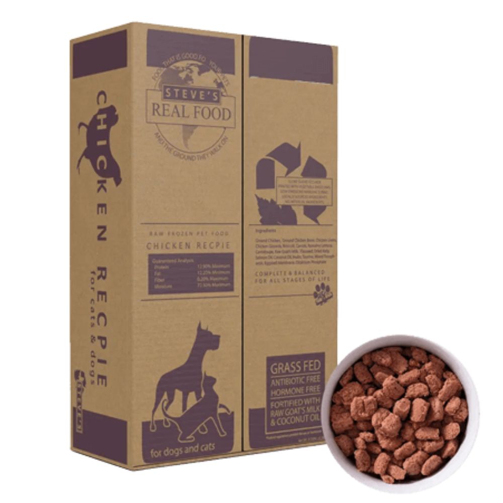 Steve's Real Food Frozen Dog Food - Chicken Nuggets