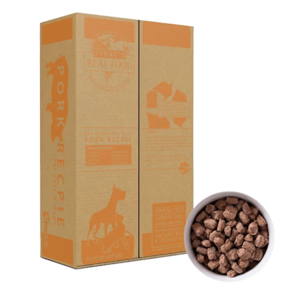 Steve's Real Food Frozen Dog Food - Pork Nuggets