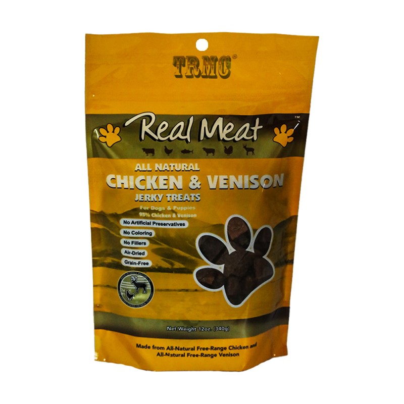 - All Natural Dog Jerky Treat - High Protein & Air Dried Rich Flavor - Chicken & Venison Recipe