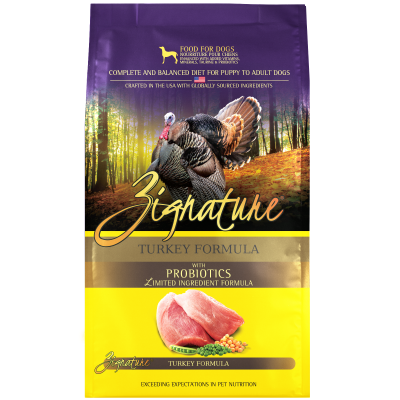 Zignature Dry Dog Food - Grain Free Limited Ingredient with Probiotics - Turkey Formula