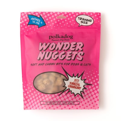Polkadog Dog Treats - Wonder Nuggets - Turkey & Cranberry