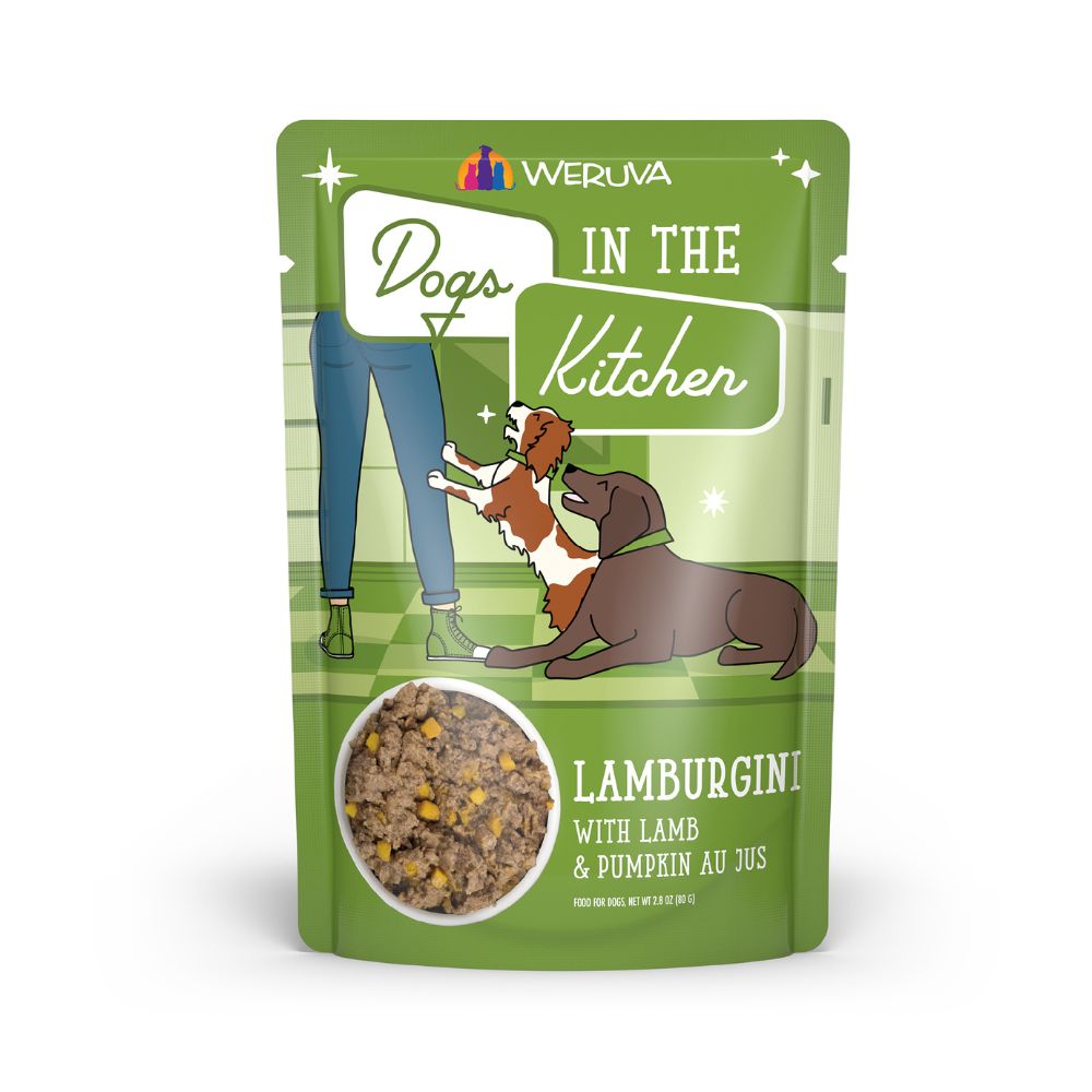 Weruva Wet Dog Food - Dogs In The Kitchen - Lamburgini with Lamb & Pumpkin Au Jus-Case of 12