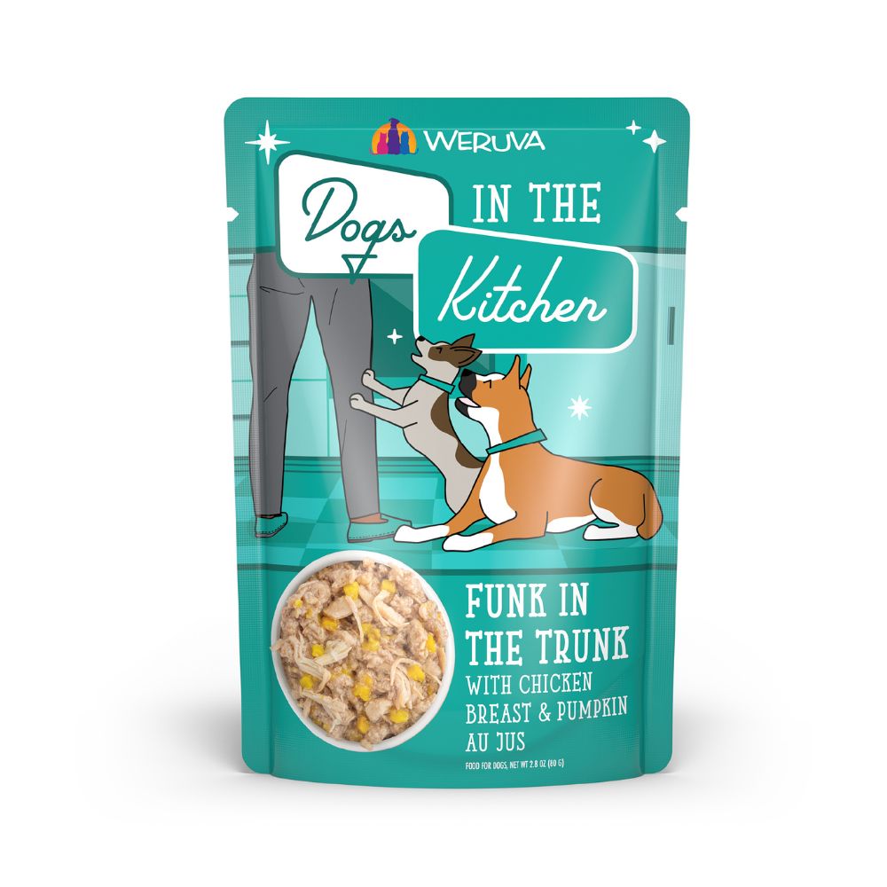 Weruva Wet Dog Food - Dogs In The Kitchen - Funk In The Trunk with Chicken & Pumpkin Au Jus-Case of 12