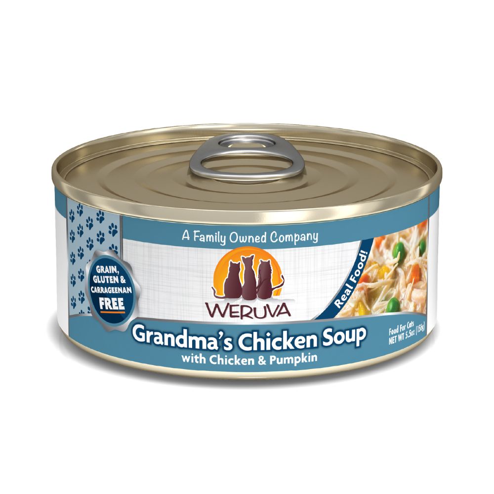 Weruva Wet Cat Food - Grandma's Chicken Soup with Pumpkin-Case of 24