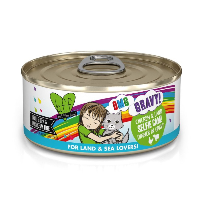 Weruva BFF OMG Wet Cat Food - Chicken & Lamb Selfie Cam-Case of 8