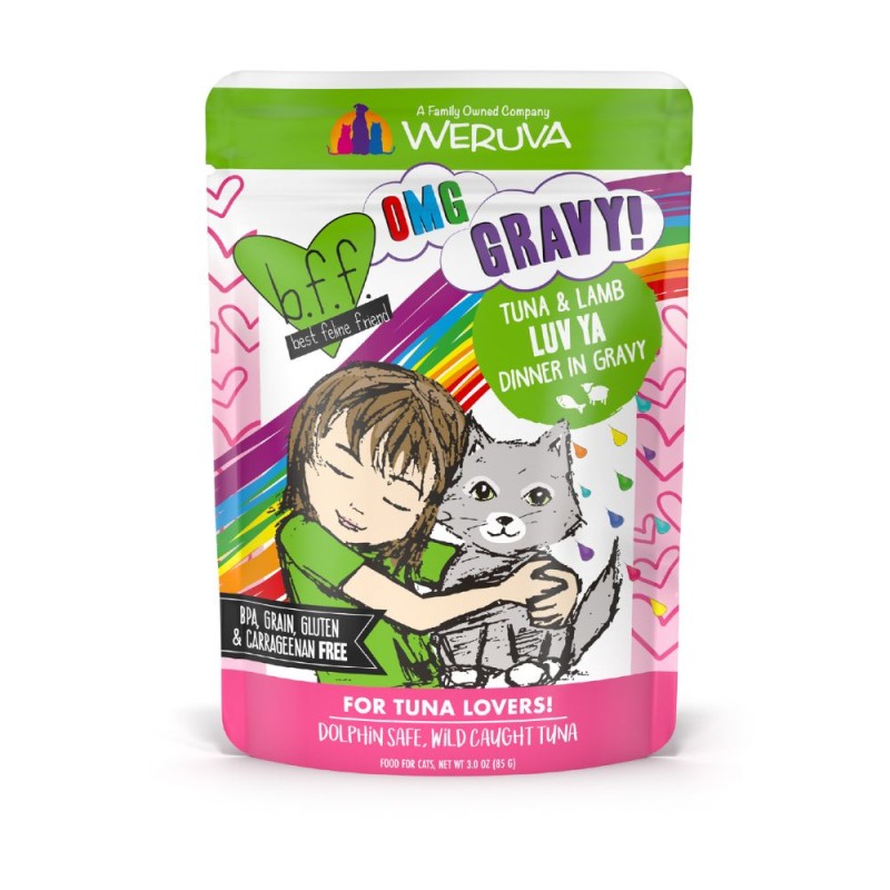 Weruva BFF OMG Wet Cat Food - Tuna & Lamb Luv Ya Recipe-Case of 12
