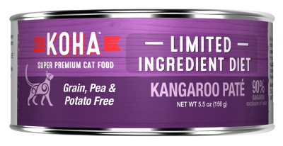 KOHA Wet Cat Food - Limited Ingredient Diet Kangaroo Pate-Case of 24