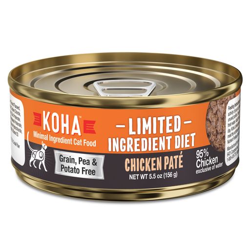 KOHA Wet Cat Food - Limited Ingredient Chicken Pate-Case of 24