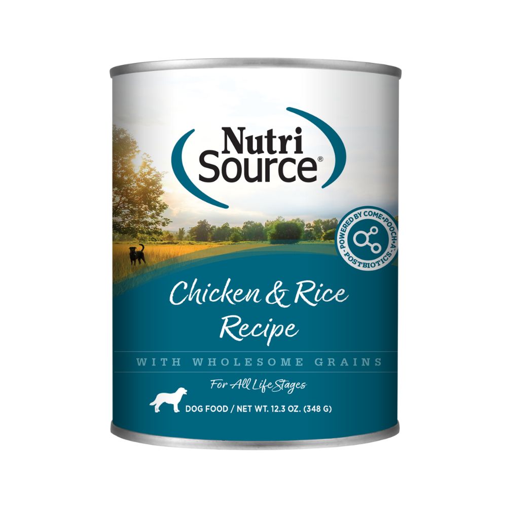 NutriSource Adult Chicken & Rice Canned Dog Food