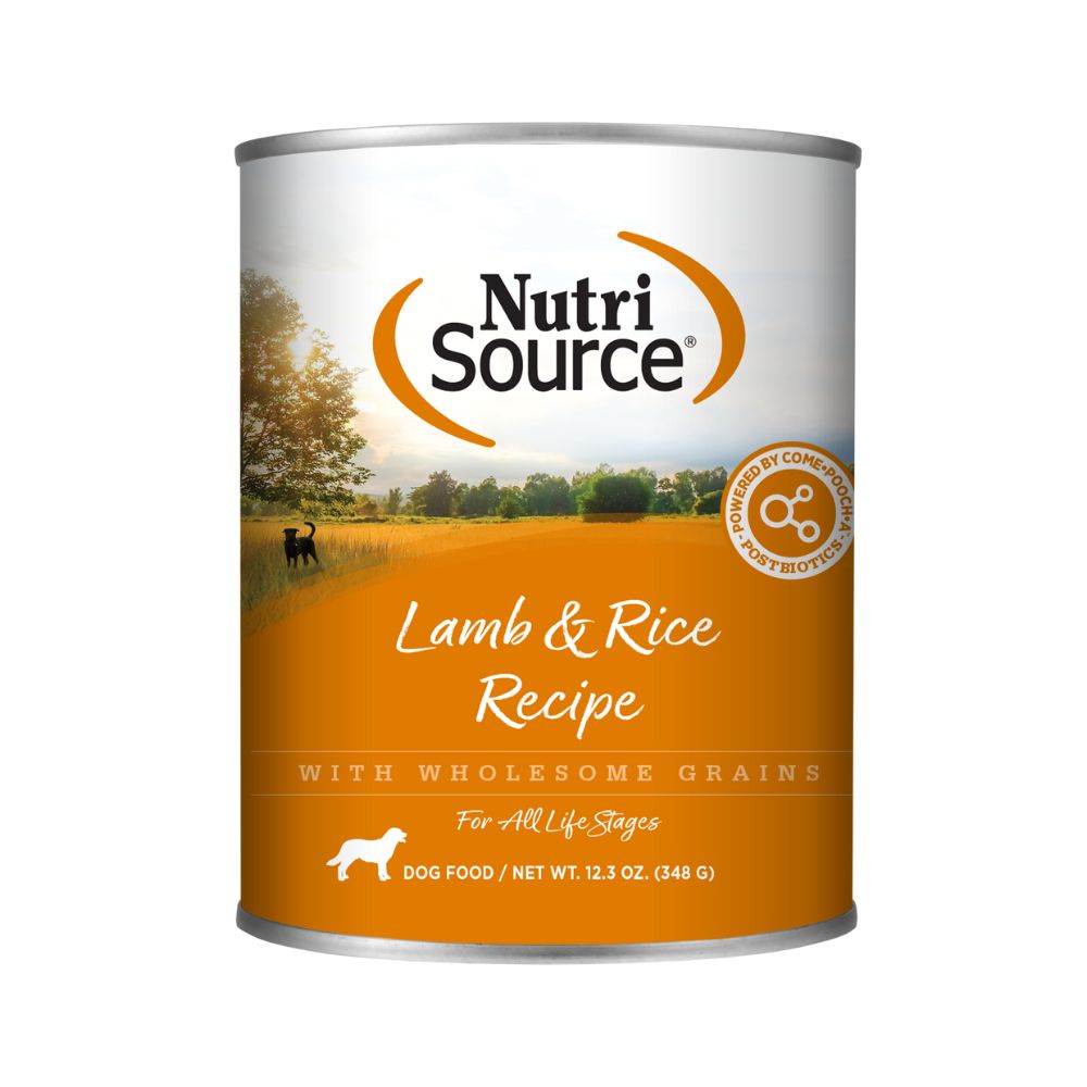 NutriSource Wet Dog Food - Lamb & Rice-Case of 12