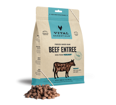 Vital Essentials Dog Food - Freeze Dried Beef Mini Nibs