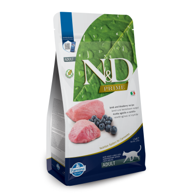 Farmina N&D Prime Dry Cat Food - Lamb & Blueberry Adult