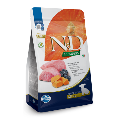 Farmina N&D Pumpkin Dry Puppy Food - Lamb & Blueberry Mini Puppy