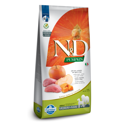 Farmina N&D Pumpkin Dry Dog Food - Boar & Apple Med/Maxi Adult