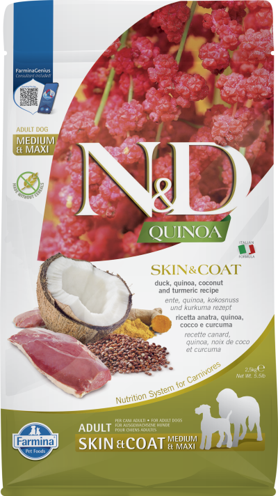 Farmina N&D Quinoa Dry Dog Food - Skin & Coat Duck