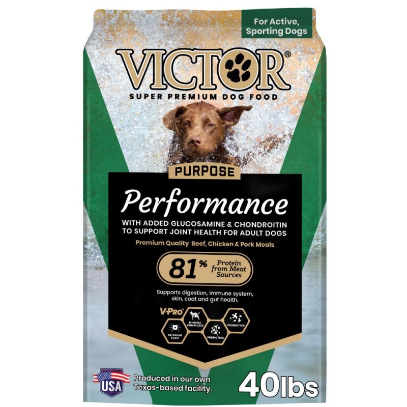 VICTOR Purpose Dry Dog Food - Multi Protein for Active Adult Dogs - Performance