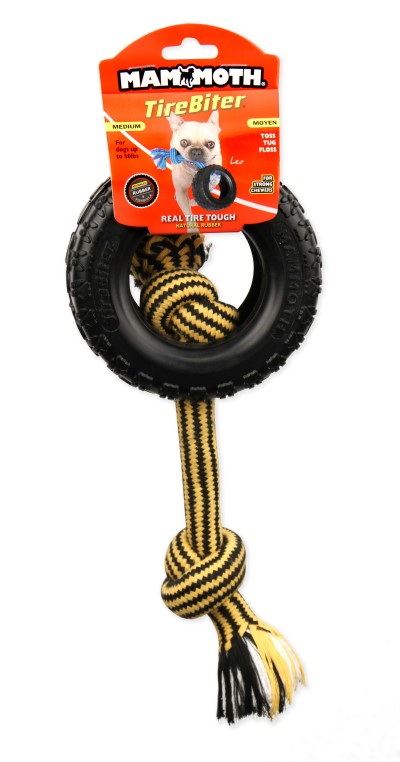 Mammoth Dog Toy - TireBiter II with Rope