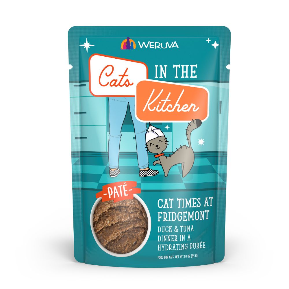 Weruva Cats in The Kitchen Wet Cat Food - Slide N' Serve Cat Times At Fridgemont with Duck & Tuna-Case of 12
