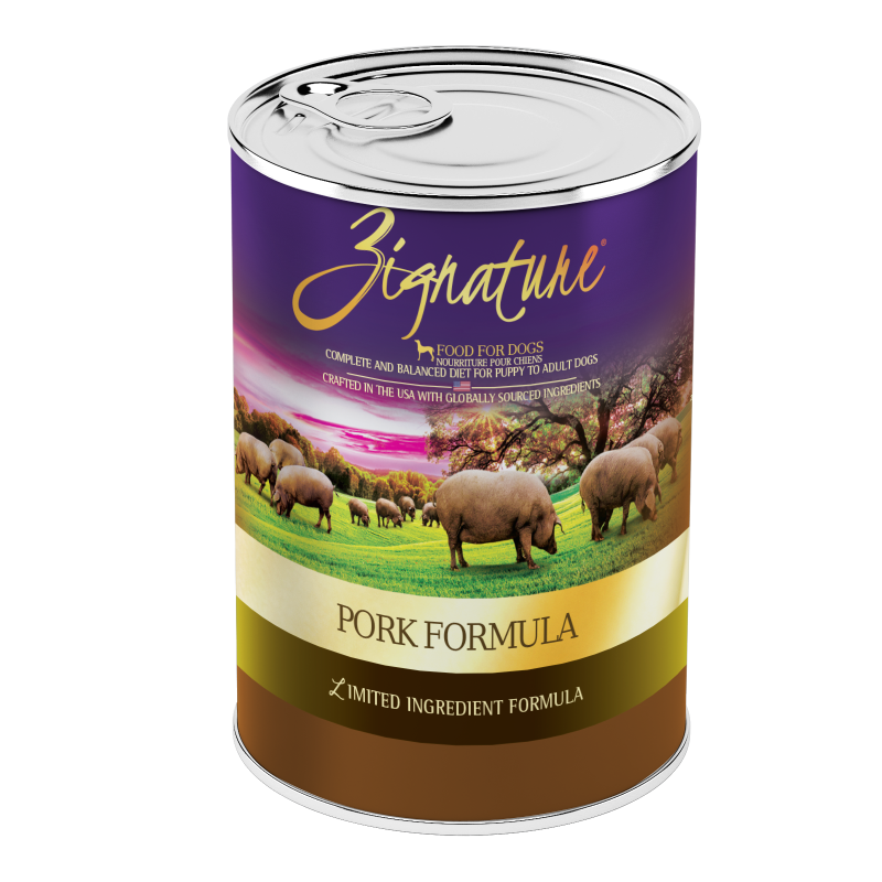Zignature Wet Dog Food - Pork-Case of 12