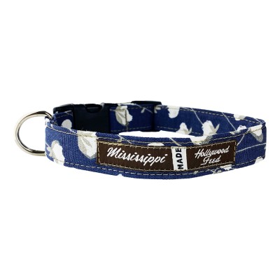 Mississippi Made Dog Collar - Cottonbelt Navy