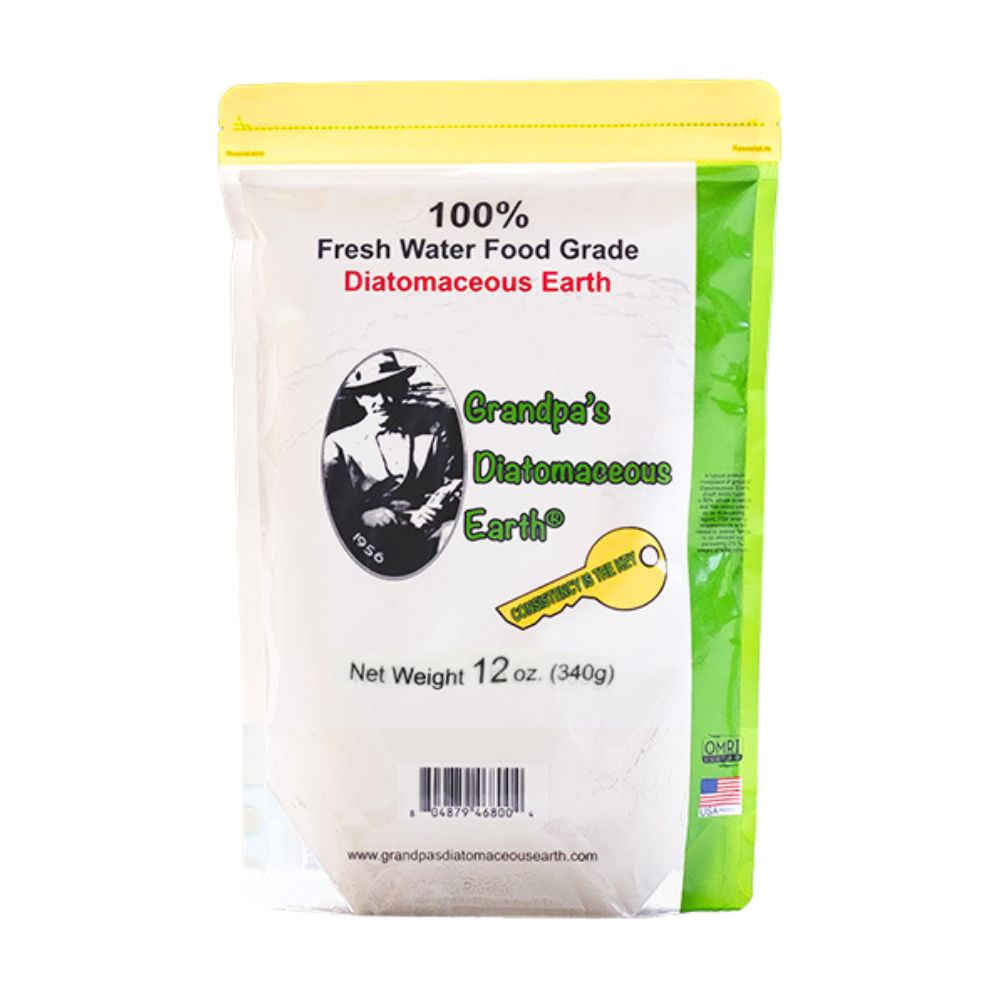 Grandpa’s Diatomaceous Earth 100% Pure Freshwater Powder - Organic, Food Grade & Safe for Pets