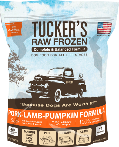 Tucker's - Frozen Dog Food - Pork, Lamb