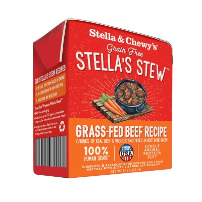 Stella & Chewy's Wet Dog Food - Grass Fed Beef Stew-Case of 12