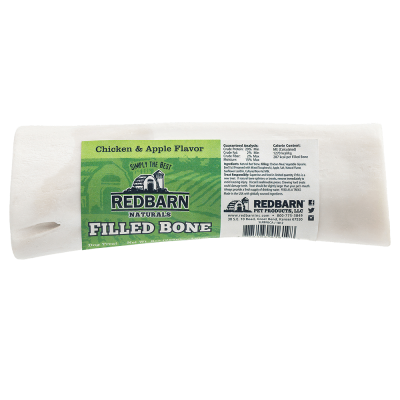 Redbarn Dog Chew - Chicken & Apple Filled Bone