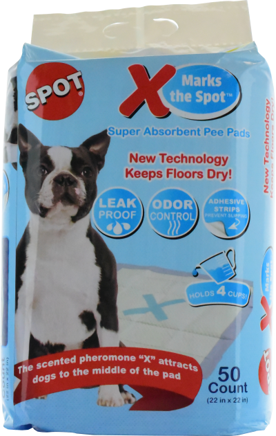 Spot Potty Pads - X Marks The Spot-50 Pack